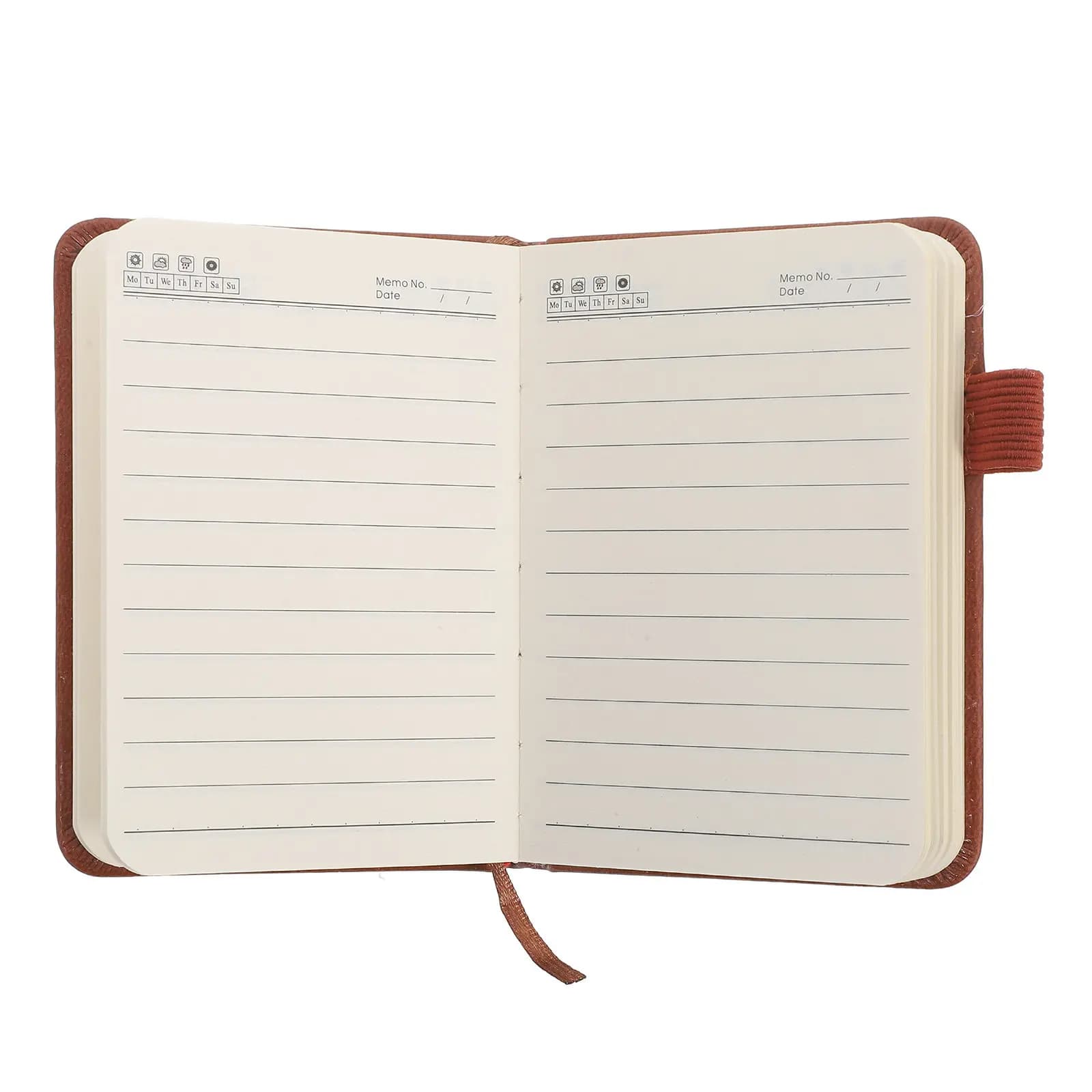 Planner Daily Weekly Notebook Office Portable Organizer Halloween Christmas Daily Notebook Lined Notebook Brown Notebook Pocket