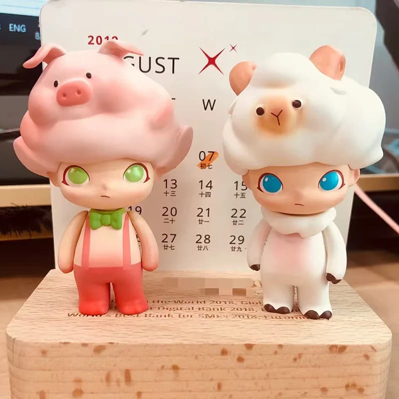 Pop Mart Dimoo Lost Animals Series Blind Box Toys Mystery Box Guess Doll Desktop Ornaments Collection Cute Anime
