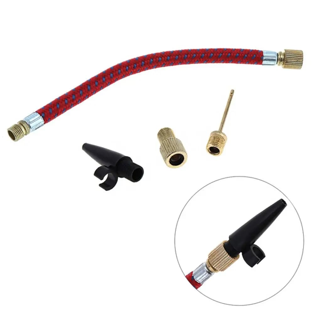 Set di Accessori per Esterni: Pompa per Pallavolo, Adattatore per Tubo, Ago per Gonfiare Pneumatici Bici, Palloni da Basket e Calcio