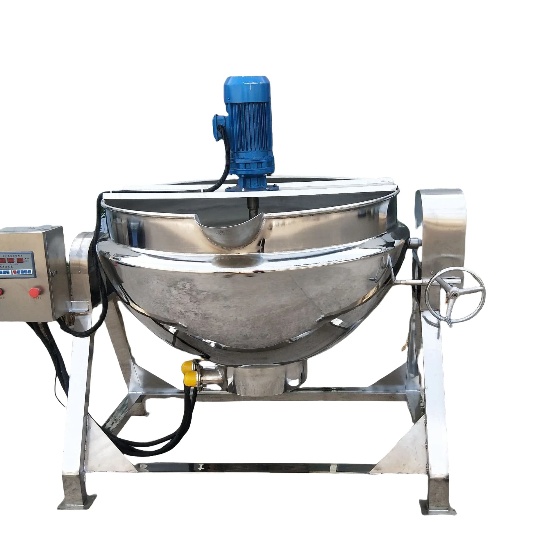 Ideas for Small Businesses Food from 50 to 1000 L Heating Electric kettle with coating Sm Industrial machine for pasta jam