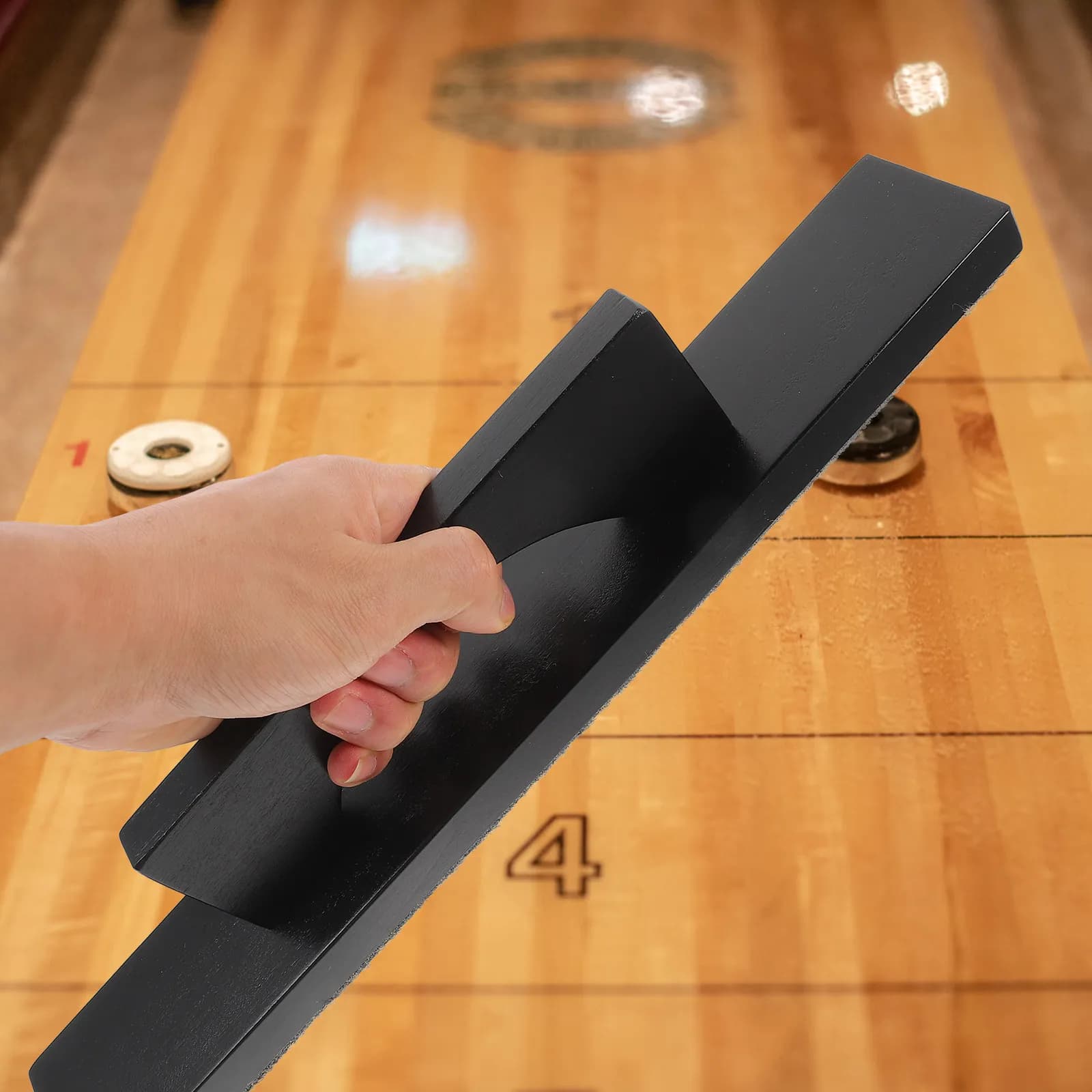 Spazzola per Pulizia Shuffleboard, Realizzata con Cura per la Cura della Superficie del Tavolo e dei Dischi, Materiali Sicuri e Durevoli