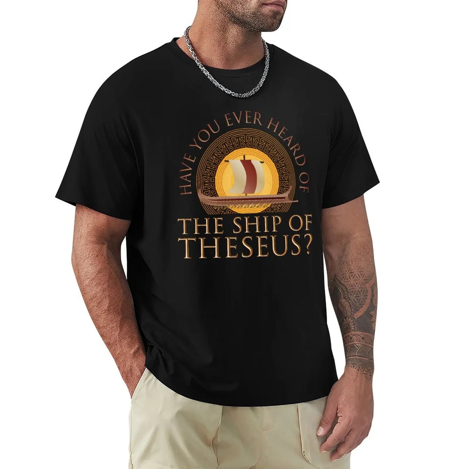 Conosci la Nave di Teseo? T-shirt casual da esterno taglie forti