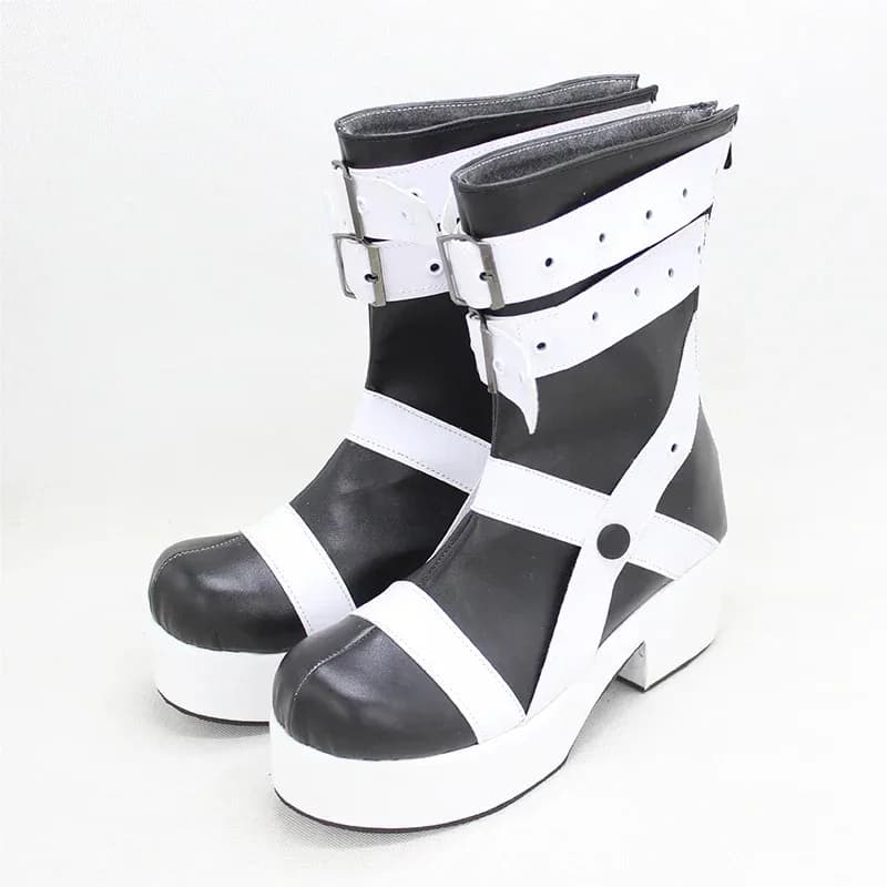 Sou Eaterpedia Scarpe Cosplay Stivali Albarn Maka Outfit Ognissanti Carnevale Festa Prop Stage Womenx;3,v'6.f;9,
