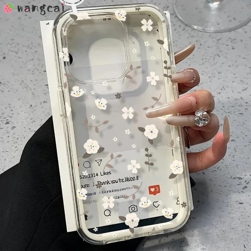 For Honor X9C Smart X9B 300 200 100 90 Lite 80 70 60 50 SE Magic 7 6 Lite 5G 4G Phone Case Color Border Cute Flower Soft Cover