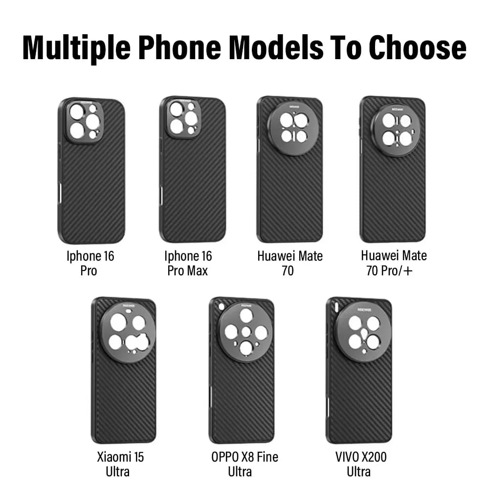 NEEWER Custodia protettiva per telefono per Vivox200 Ultra/OPPO Find x8Ultra/Xiaomi 15 ultra/Huawei Mate 70/ Pro/Pro+/ iPhone16 Pro/Pro Max