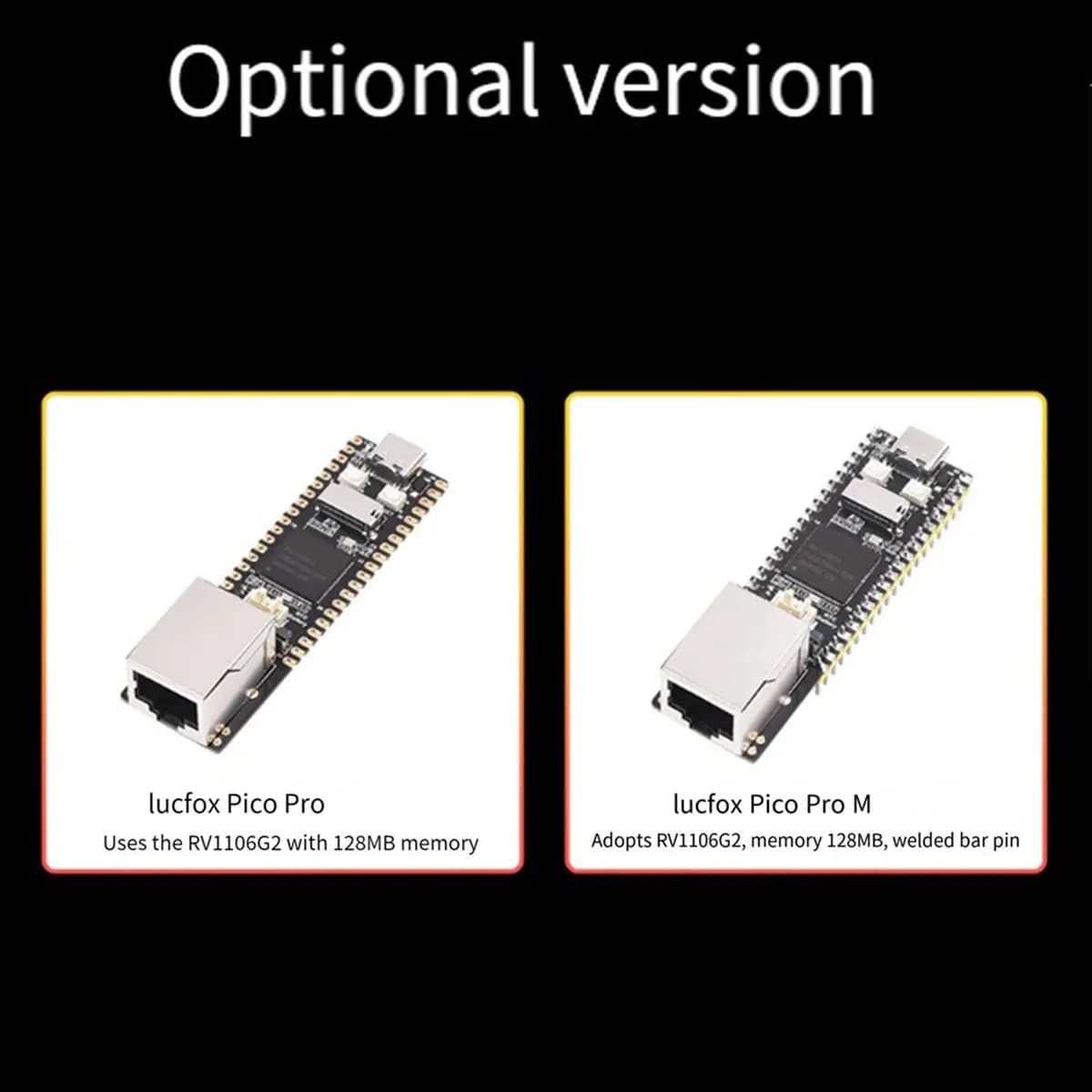 goodidea Scheda di Sviluppo Luckfox Pico Pro M 128MB Linux RV1106 AI ARM Cortex-A7/RISC-V VS per Raspberry Pi Pico