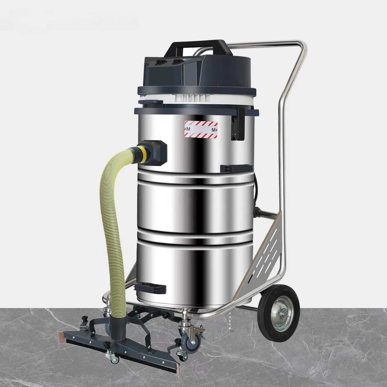 Industrial High Power Vacuum Cleaner 2400W 3600W for Industrial Cleaning, Dry and Wet Suction, 80L