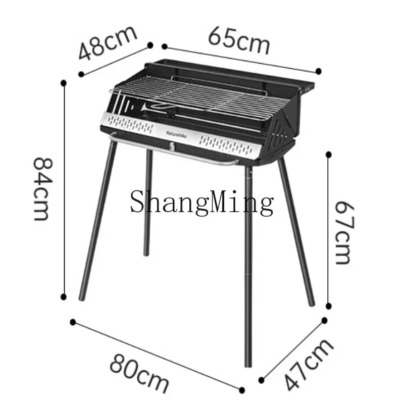 CL sigaretta verticale barbecue grill domestico esterno pieghevole portatile campeggio spiedini a carbone stufa a base di carne