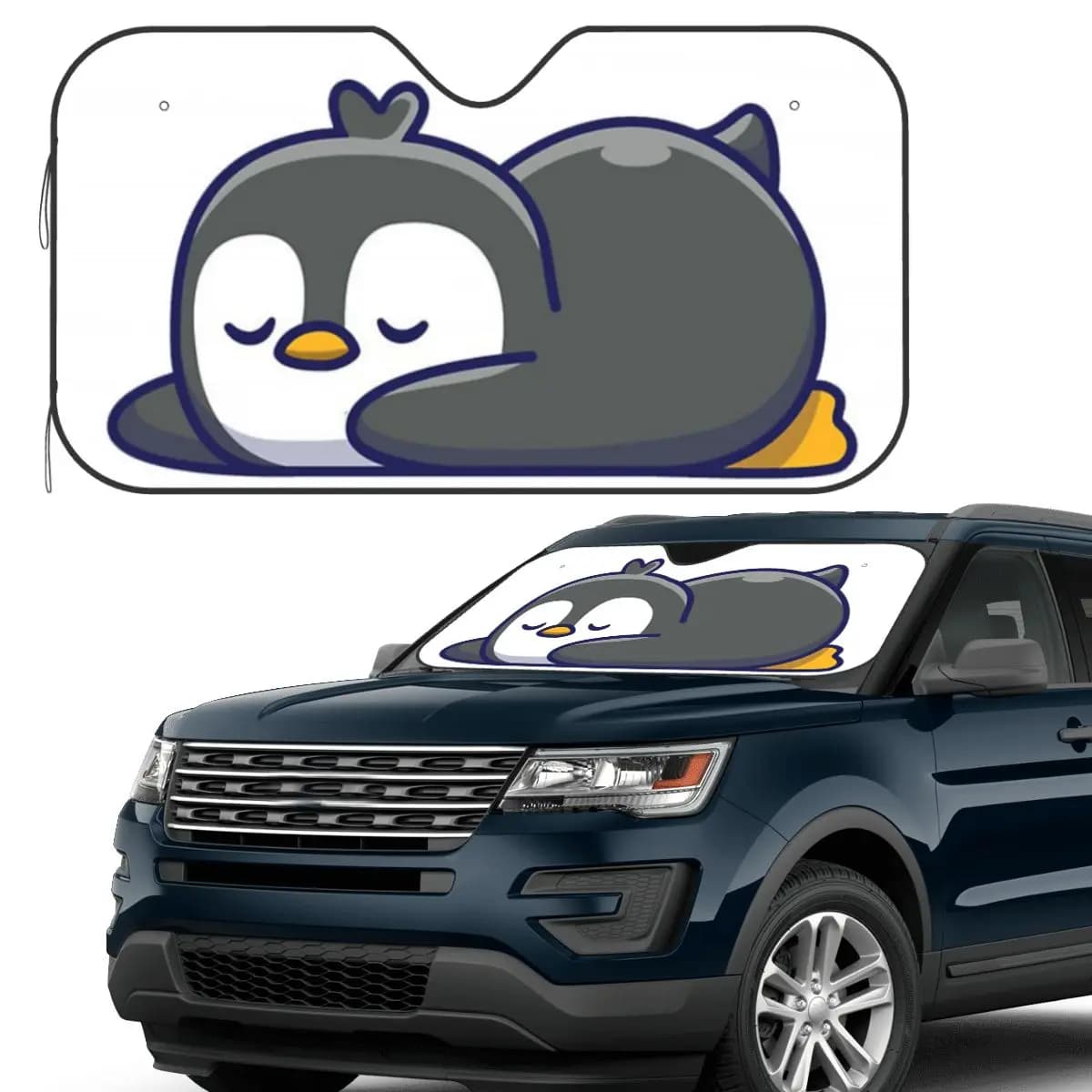 Penguin Parasole Parabrezza Parabrezza anteriore per auto Finestra Parasole Accessori Coperture