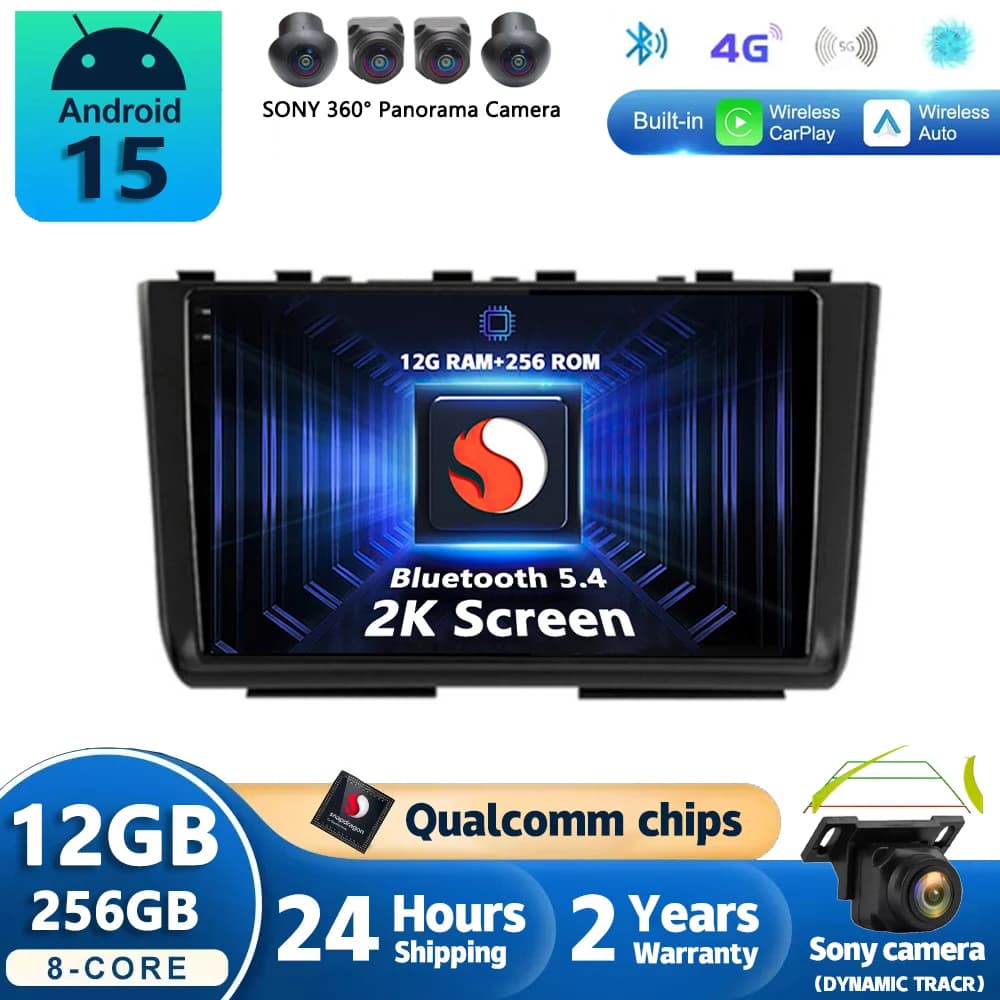 Autoradio Android 16 per Hyundai Creta 2 IX25 2020-2021 Navigatore GPS Multimedia Video Player Stereo Carplay+Auto DSP BT WiFi+4G