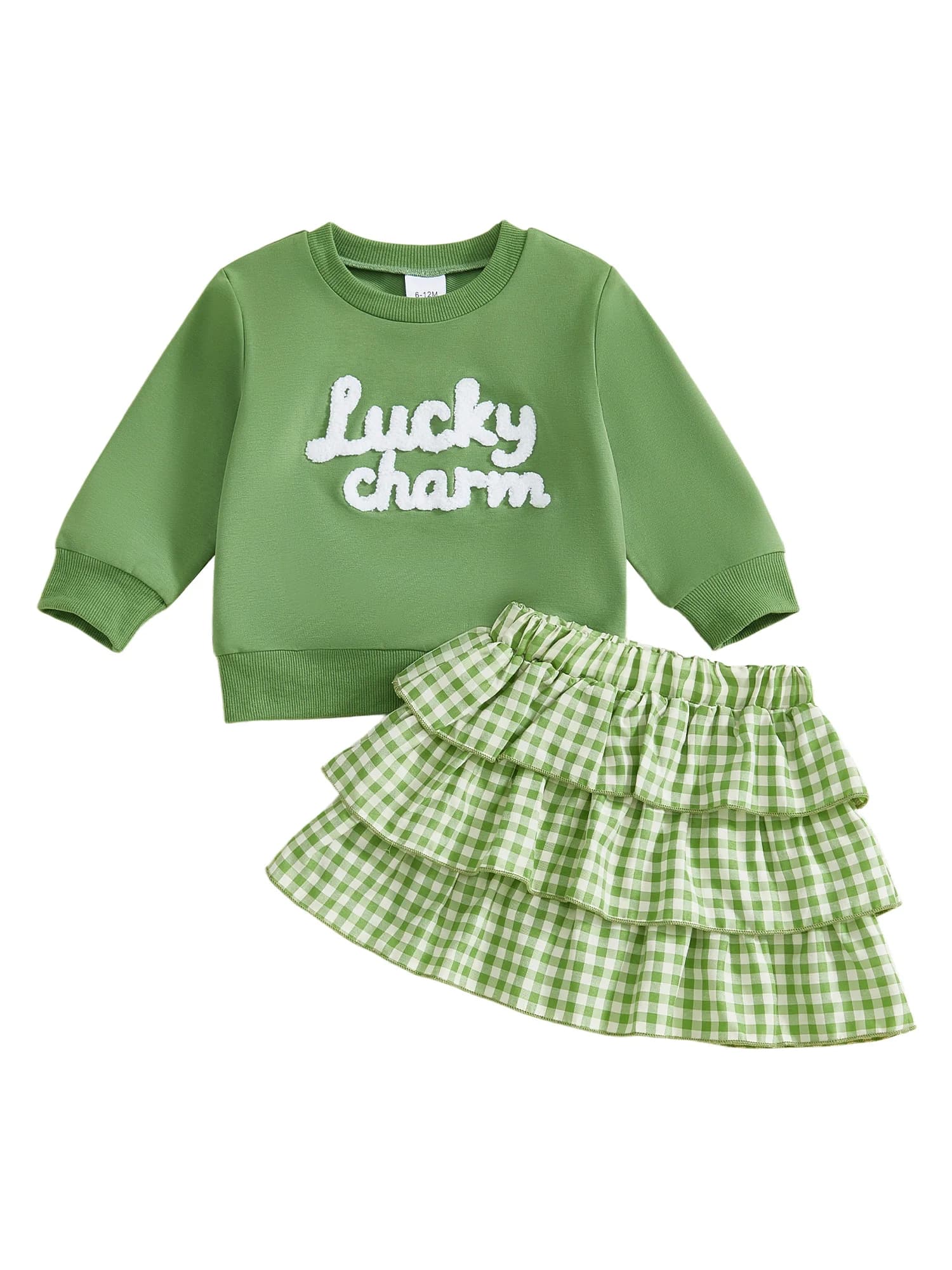 Lovely spring dresses for newborns with floral print, top with volant sleeves and jeans shorts, set of 2 pieces for smaller
