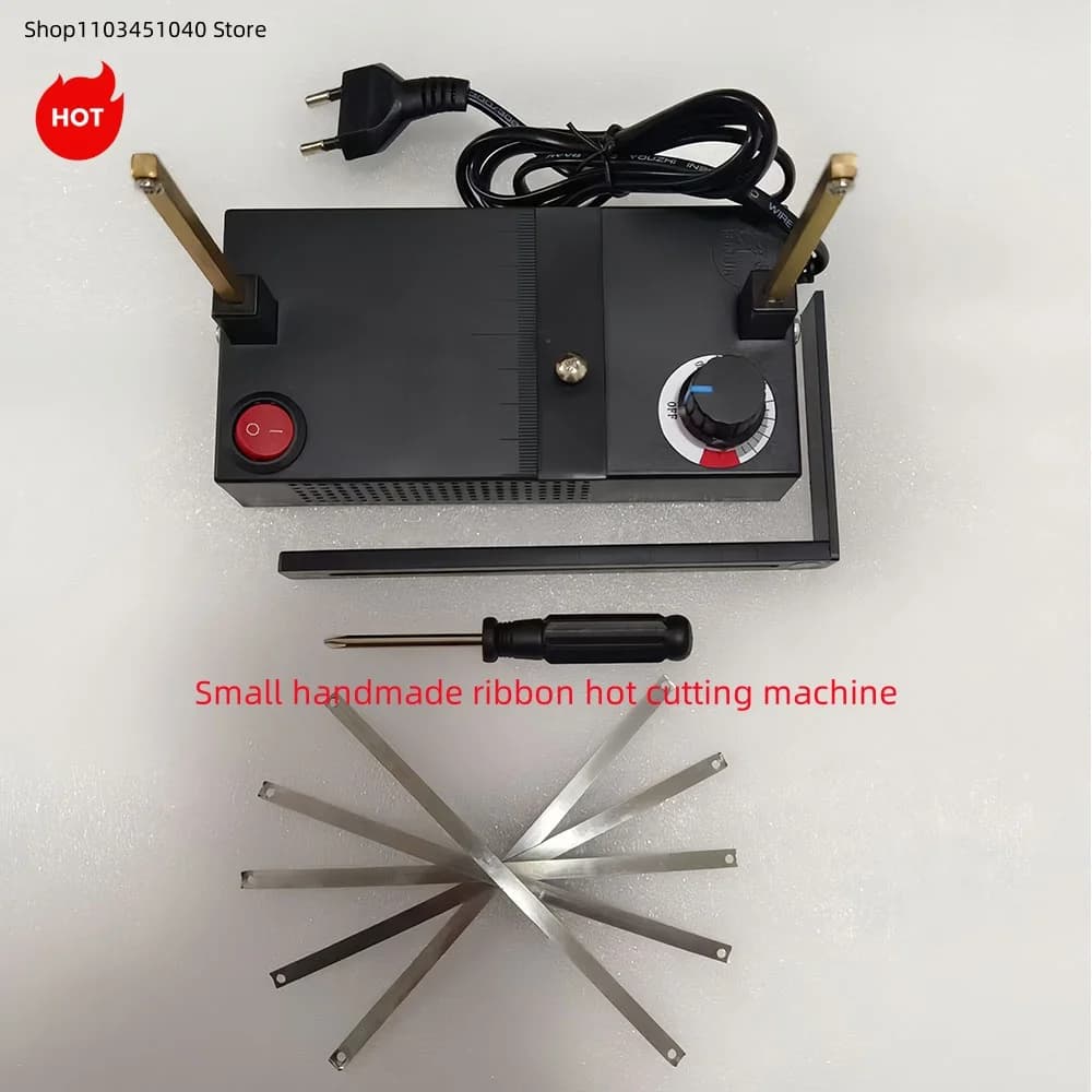 220V EU/US Plug Die-Cut Machine Mini Macchina da taglio a caldo Riscaldamento elettrico manuale Taglierina in polistirolo per cinture intrecciate in pizzo a nastro