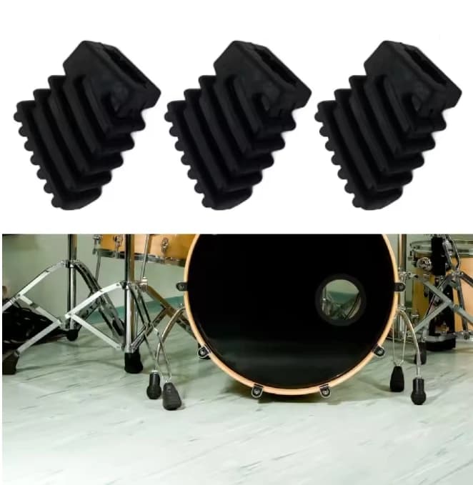 Set di 3 Piedini in Gomma per Batteria, Codice Piccolo, Adatti per Hardware Batteria, Supporti Piatti, Sistema Rack per Batteria