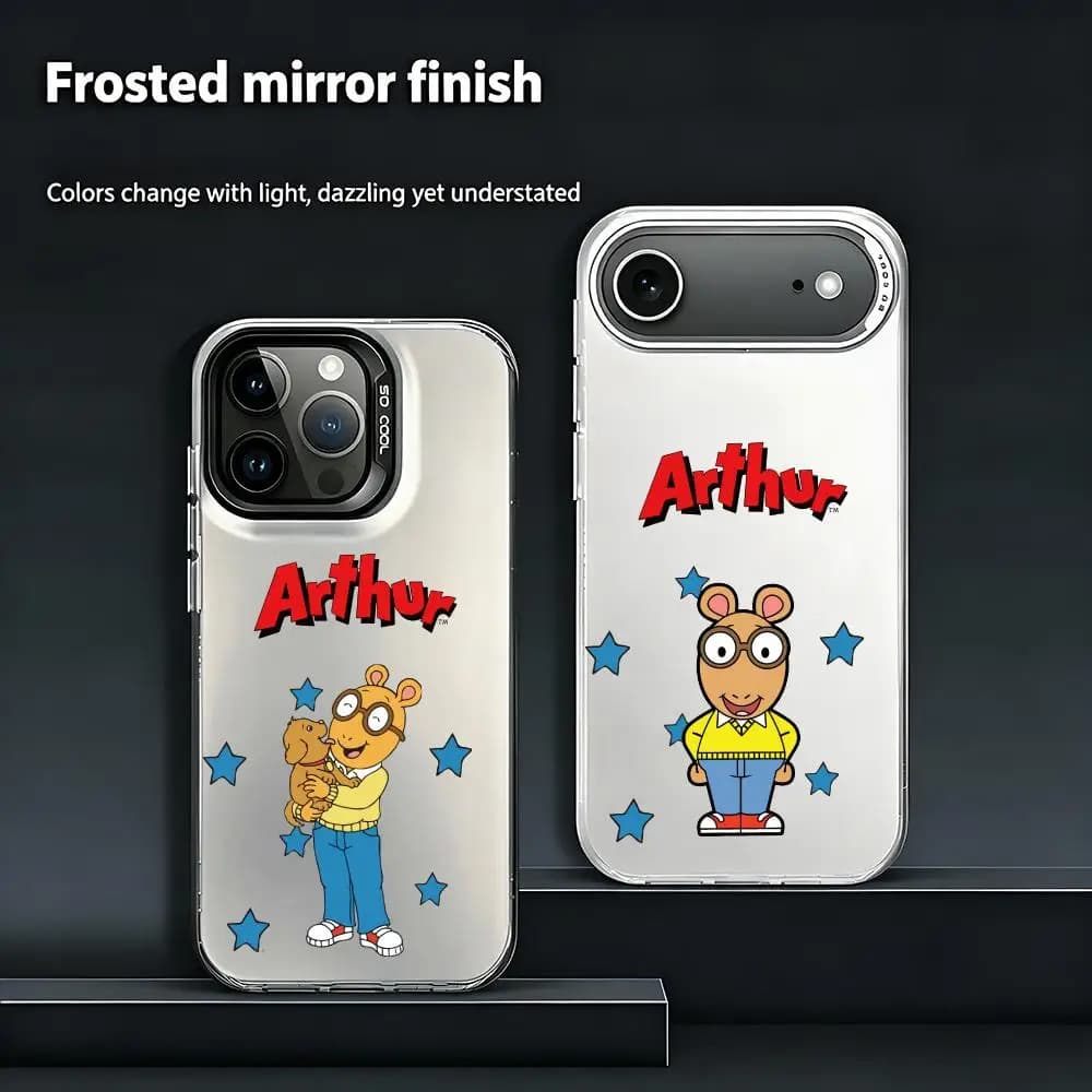 Character A-Arthur Phone Case Colorful Hard Matte Shockproof Phone Case for iPhone 13/14/15/16/17 Pro Max