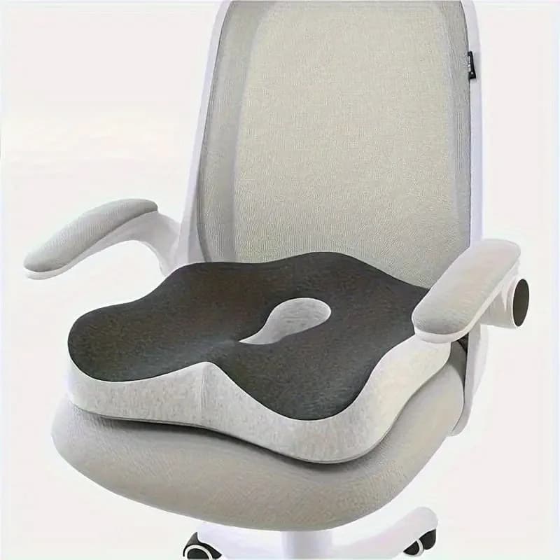 Cuscino sedile in memory foam, adatto per lunghe periodo di seduta: supporto ergonomico per sedie da ufficio, automobili e sedie a rotelle