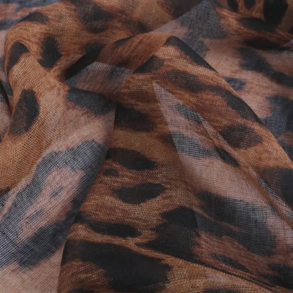 Fashion Bali Cotton Texture Women's Scarf Polka Dot Breathable Long Scarf Leopard Print 75*180cm Print Scarf Head Decoration