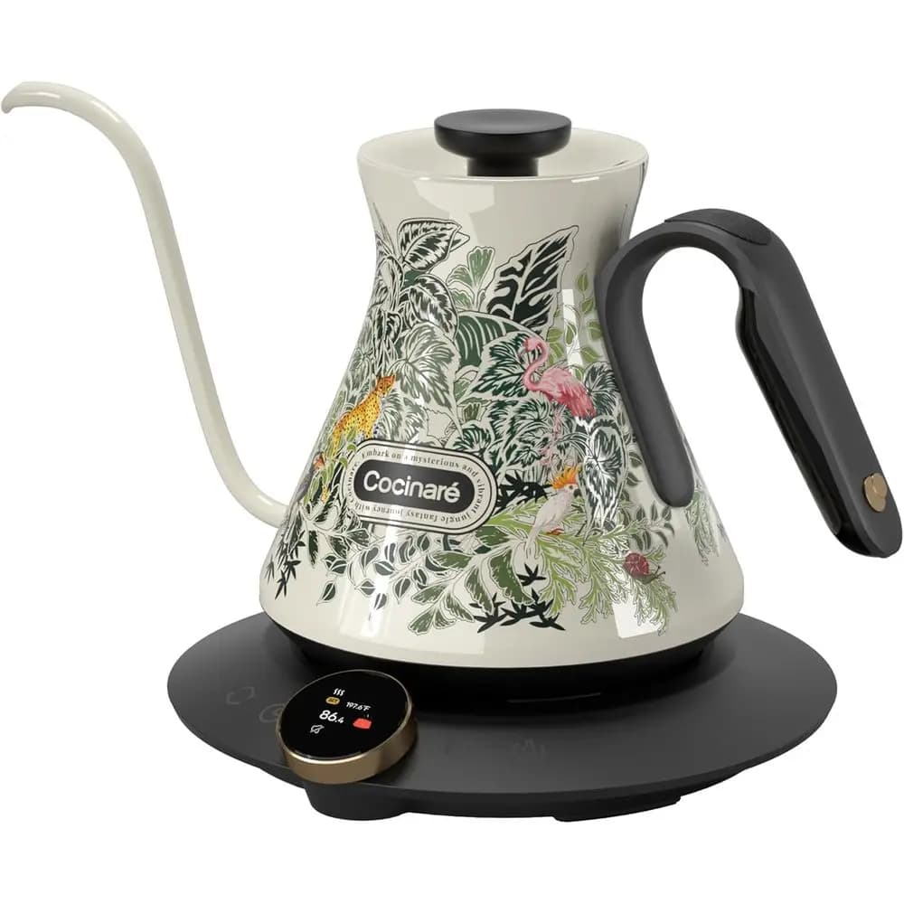 Bollitore Elettrico di Precisione per Caffè e Tè, 1500W, Acciaio Inossidabile, 0,9L