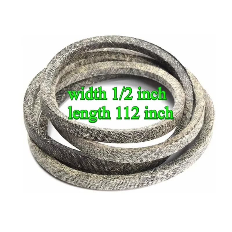 Cinghia di ricambio per tosaerba con cinghia a V da 1/2" x 112" realizzata con cinghia di trasmissione del ponte in Kevlar110-6871 165632 per Toro AYP