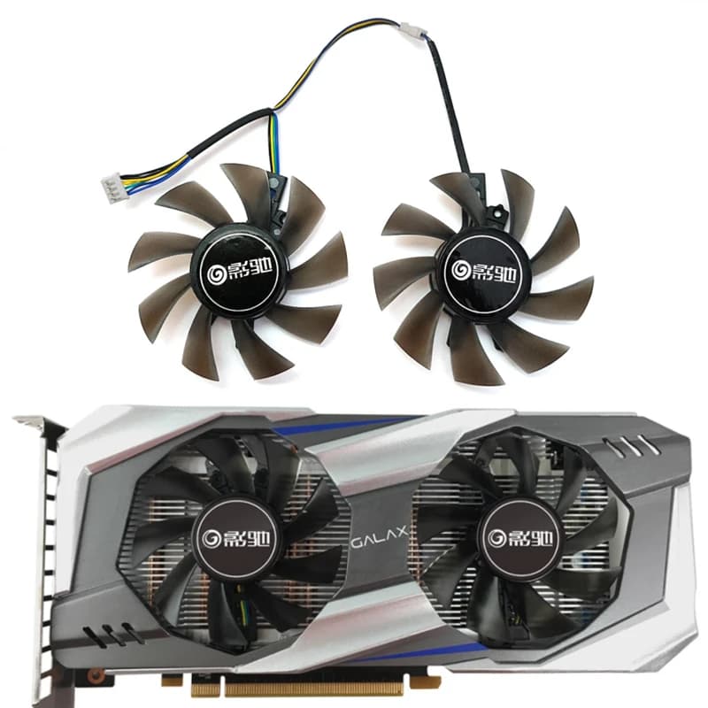 Nuovo 1 lotto 75MM 4PIN GA82S2H T28015SH GTX 1060 Gpu Fan, per Galaxy GTX 1060 1050 960 950, KFA2 GTX 1060 ventola di raffreddamento della scheda Video