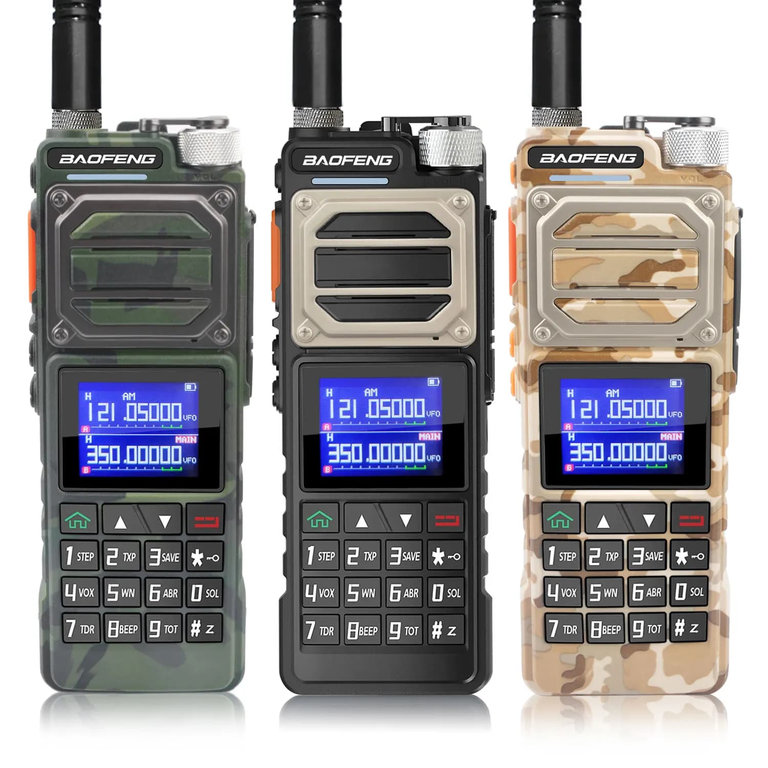 Baofeng Walkie Talkie UV-25 Air Band Ricevi multi-banda 10W VOX Scambler Radio FM multifunzione UV-25M con batteria di tipo C da 5200 mAh