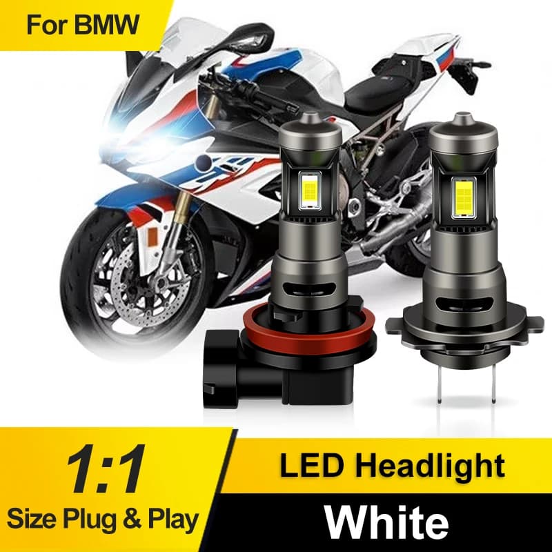 1/2PCS H7 LED Lights 30000LM H11 H8 Motorcycle Led Headlight H9 12V For BMW S1000R 2015 2016 2017 2018 2019 High/Low Beam Bulbs