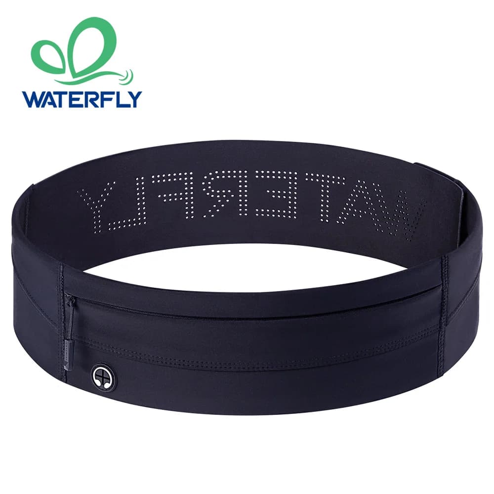 WATERFLY Race Belt Slim elastic waistband for sports training for men and women Jogger Marsupio belt