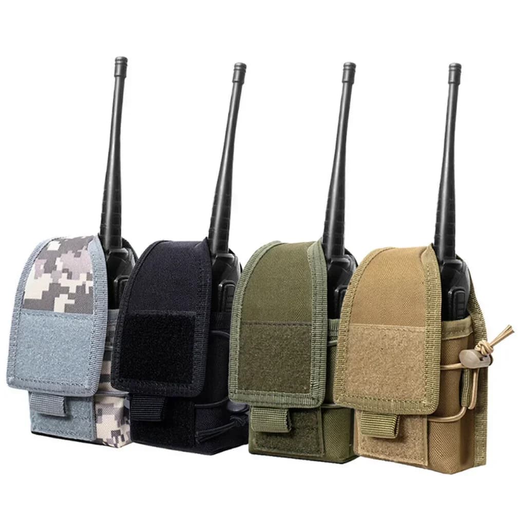 Tasca tattica Molle Radio Talkie Walkie Fondina Strumento EDC Marsupio Sport all'aria aperta Escursionismo Caccia Campeggio Borse porta interfono