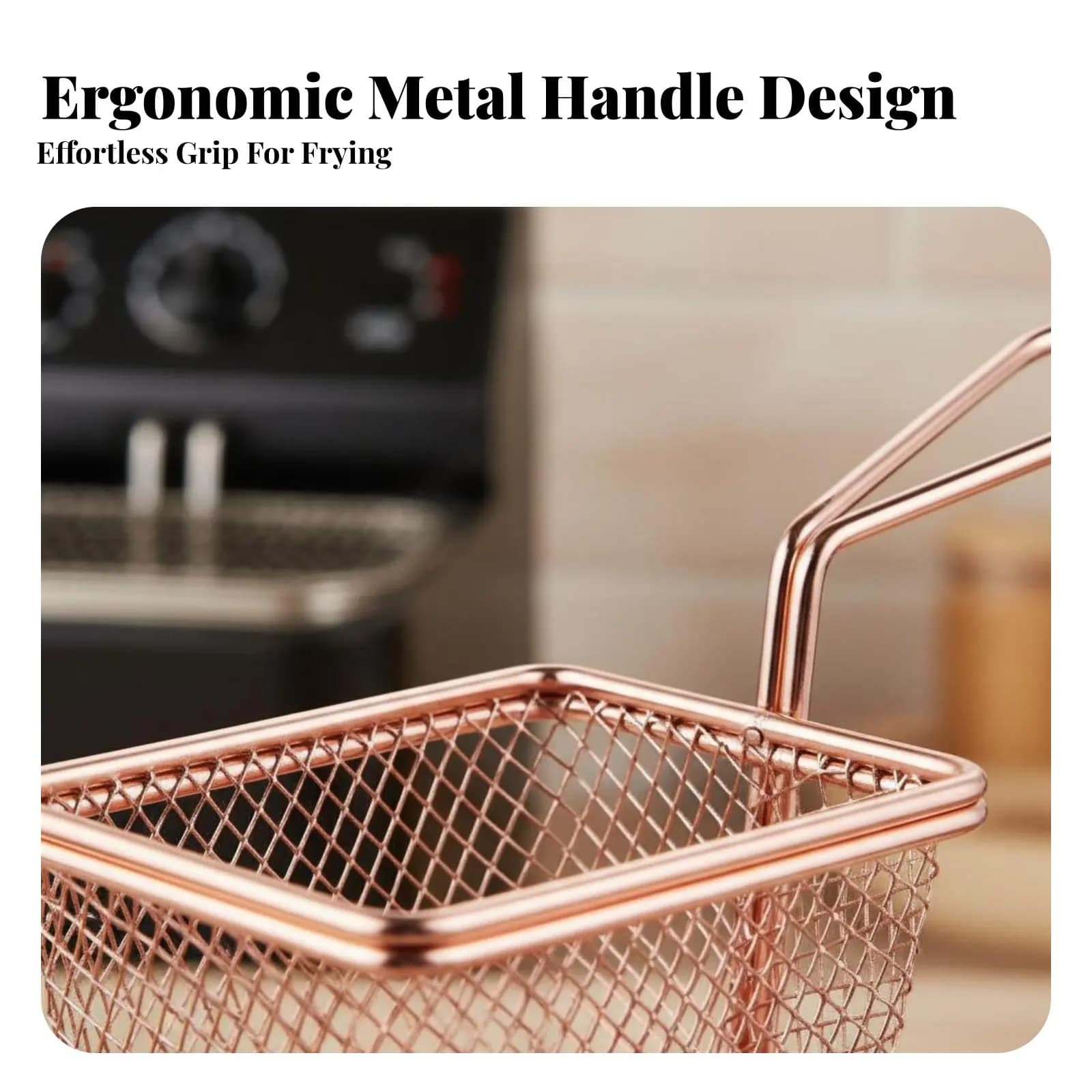 Mini Frying Basket Design Restaurant, Single Waist Bag Miniature Easy to Clean for Pub, Party