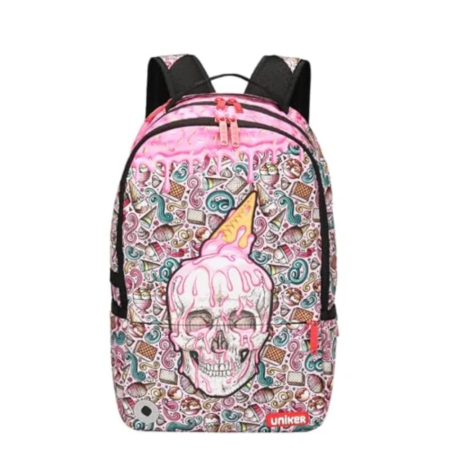 Zaino per la scuola, zaino casual da 20 litri, zaino di design per laptop da 15,6 pollici