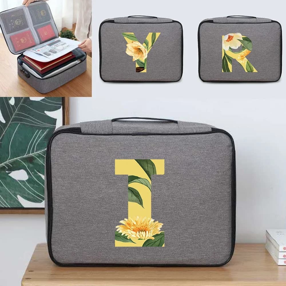 Cartella per cassetta di sicurezza per file Custodia impermeabile per documenti per ufficio Materiale Borsa da viaggio Accessori per affari Forniture Organizer Borsa da donna