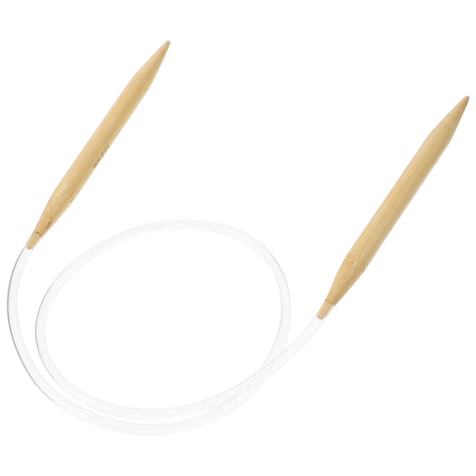 Circular Knitting Needle Wooden Hand Weaving Needle Multi Functional DIY Yarn Crochet Sweater Scarf Knitting Accessory