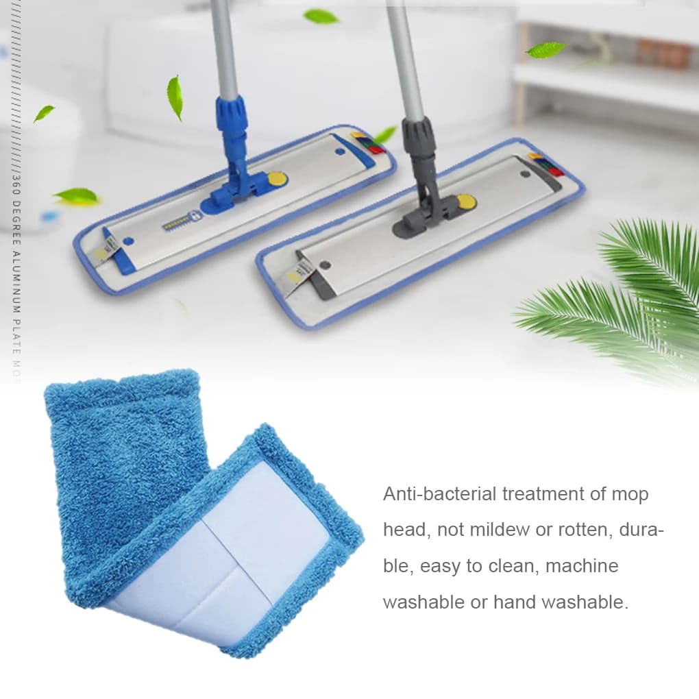 1/3Pcs Home Cleaning Mops Head Pad Coral Velet Refill Household Dust Mop Cloth Head Replace Floor Kitchen Living Room Clean Tool