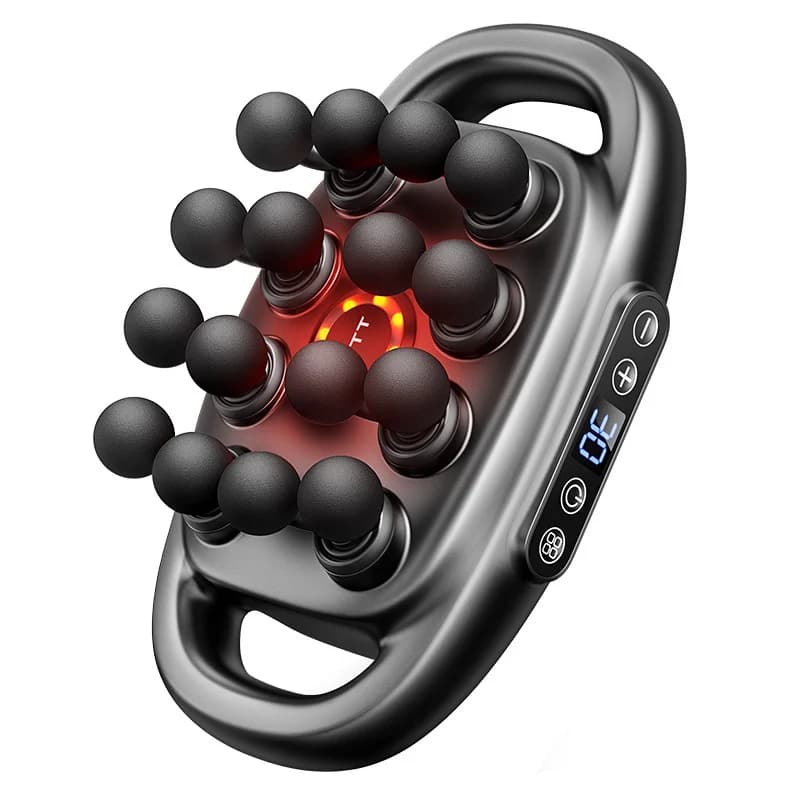 Set of 16-conductor massage guns 8-headed plate for band High-frequency vibration Muscle relaxation Efficient modeling massage Relieve fatigue