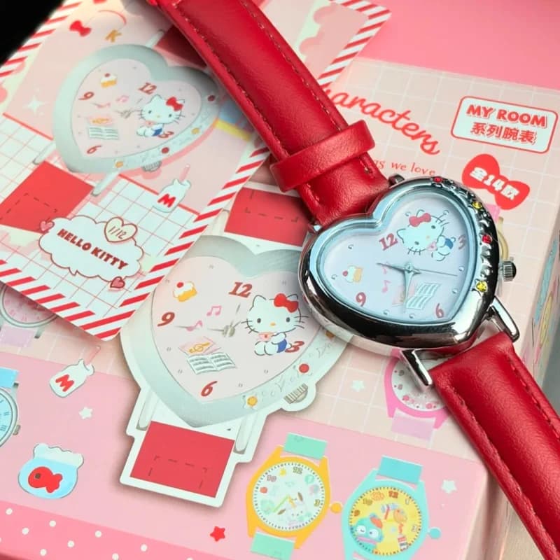 Nuovi Orologi da Polso Sanrio Characters Serie My Room, Scatola Sorpresa, Simpatici Orologi Cartoon per Donne, Regalo di San Valentino per Ragazze, Oggetto da Collezione