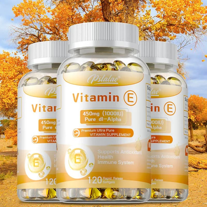 Vitamin E - Reduces Fine Lines and Wrinkles, Increases Skin Elasticity, Supports Anti-aging, Improves Skin Hydration, Eye Health