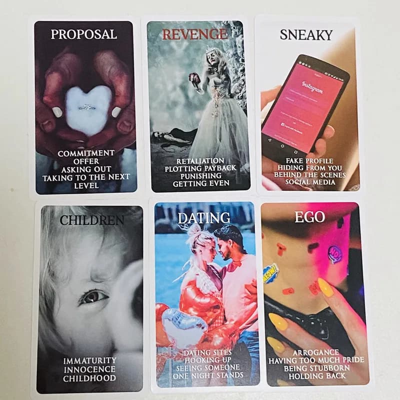 Mystic Black Rose Oracle Deck 78 pezzi Situazioni Tarocchi Carte Doppia fiamma Amore Parole chiave Mazzo Guarigione Ombra Lavoro Unico