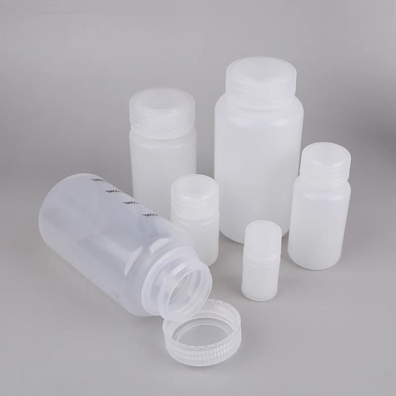 1 pz contenitori portatili in plastica HDPE bottiglie vuote con sigillo fiale per pillole capsule per compresse in polvere solida