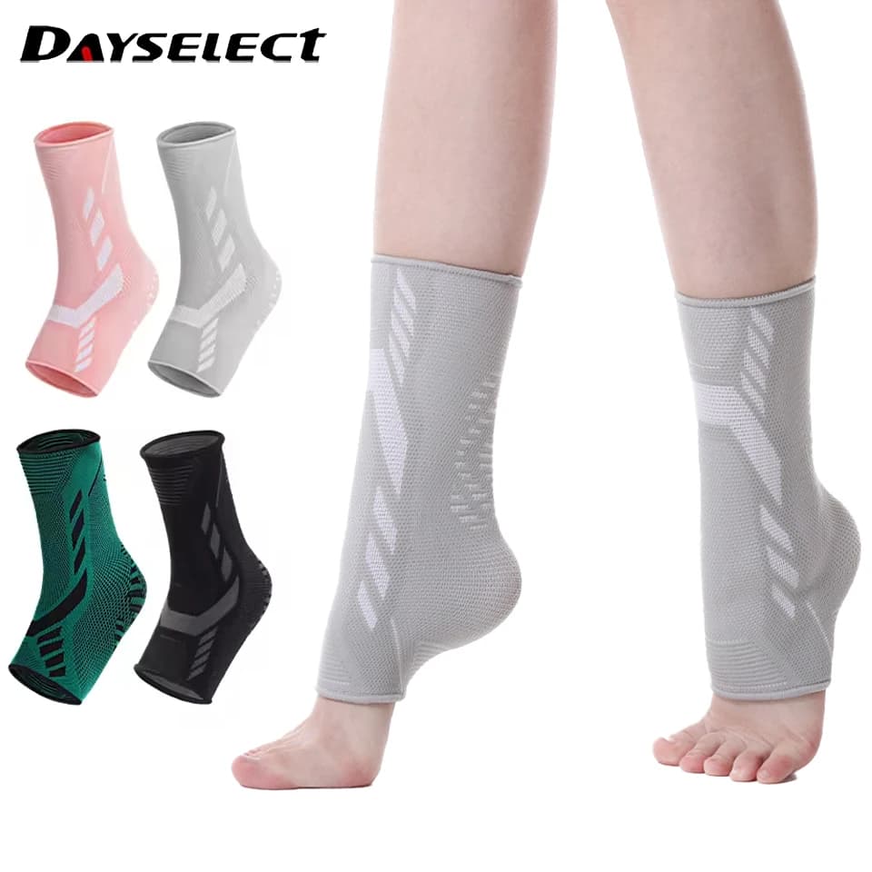 1 pz protezione della caviglia distorsione fissazione legamento tensione stretto avvolto lavorato a maglia tutore elastico su quattro lati uomo donna unisex
