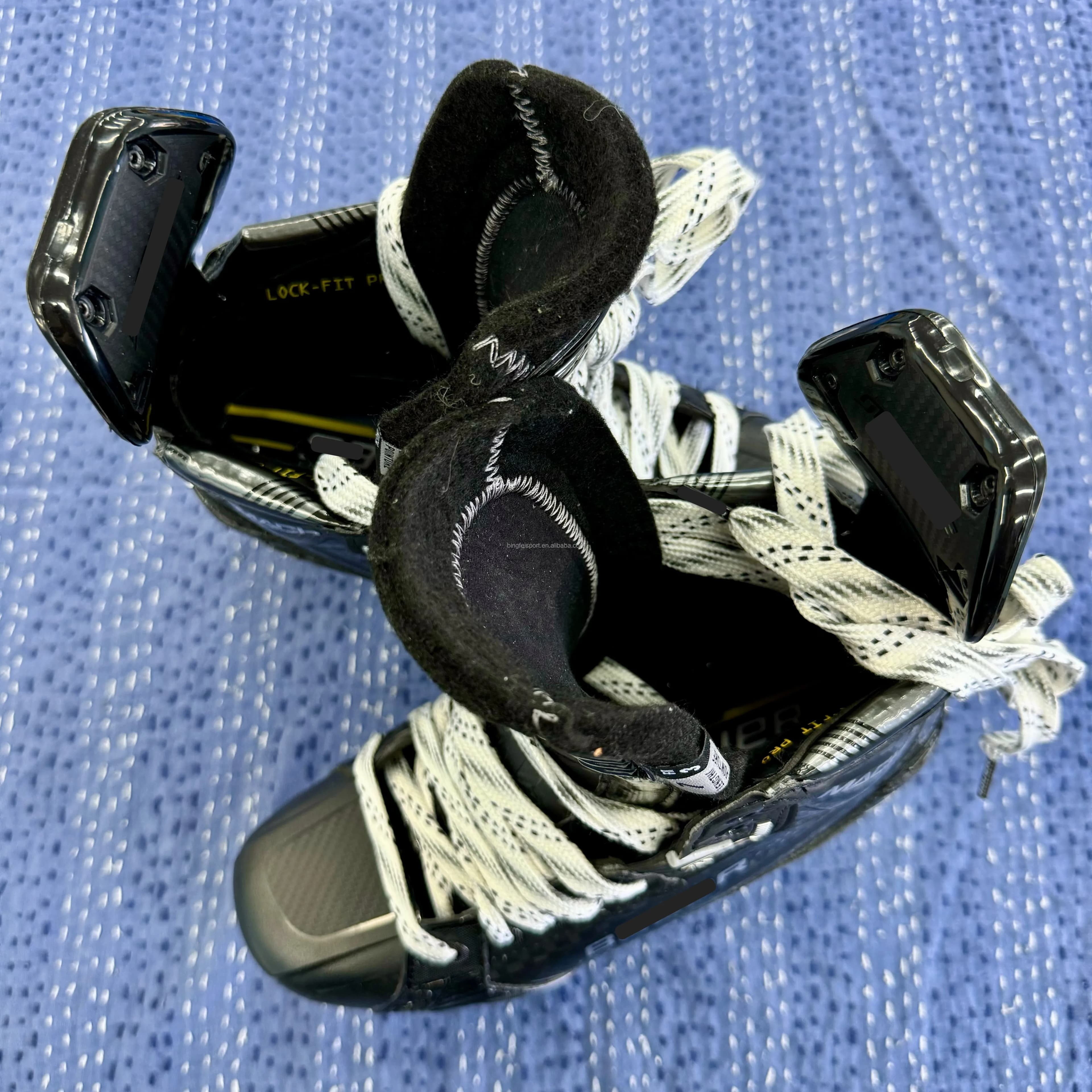 Pattini da Hockey su Ghiaccio Premium con Supporto Lama Avanzato e Materiale Composito Leggero, Accelerazione Rapida e Prezzo Conveniente