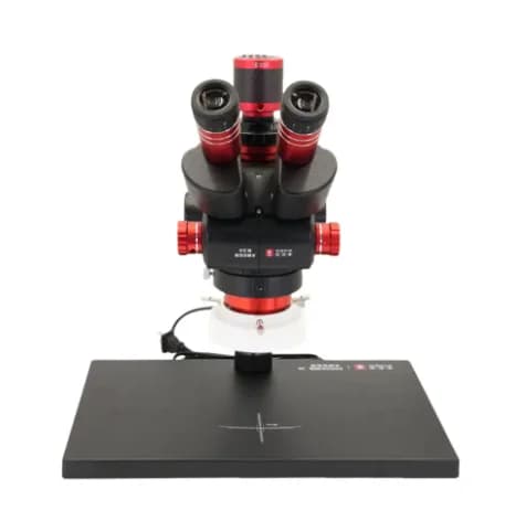 YCS 6558 6.5-58 Zoom Ultra HD 4K Microscopio trinoculare per la riparazione del telefono cellulare Set di strumenti per microscopio per saldatura PCB