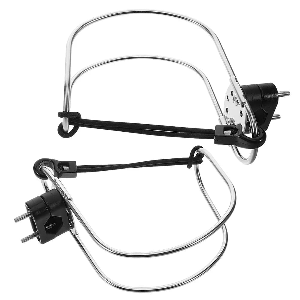 Supporto per Salvagente in Acciaio Inox, 2 Pezzi, Anello di Sicurezza Marino, Supporto per Ancora per Barche e Yacht, Sicurezza d'Emergenza