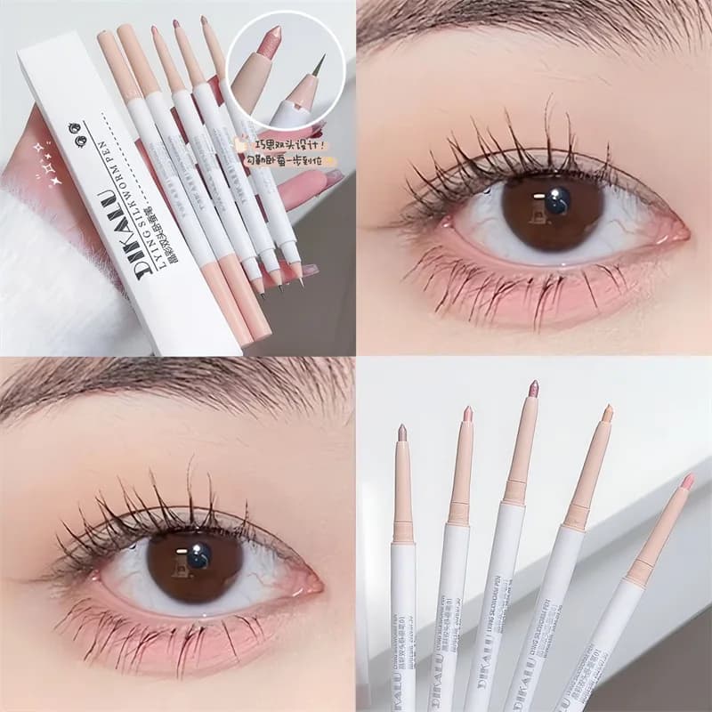 Matita 2 in 1 con Doppia Punta Aegyo Sal, Illuminante, Shimmer, Ombretto Opaco, Eyeliner Liquido Impermeabile