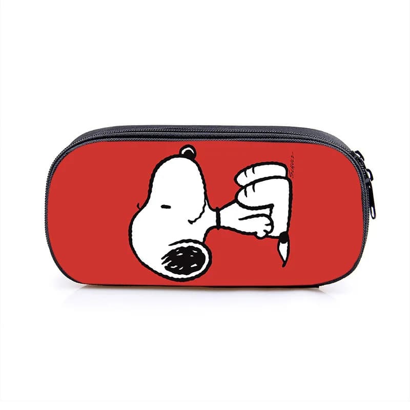 New Snoopy Pencil Case Kawaii Cartoon Large Capacity Compartment Pencil Case Student Cute Portable Pencil Case Gift