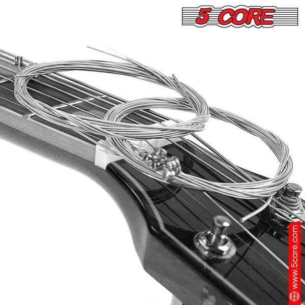 Set di Corde per Chitarra Acustica a 6 Corde, Calibro Leggero in Acciaio con Anima in Carbonio, Tono Brillante e Potente, Resistente GS AC