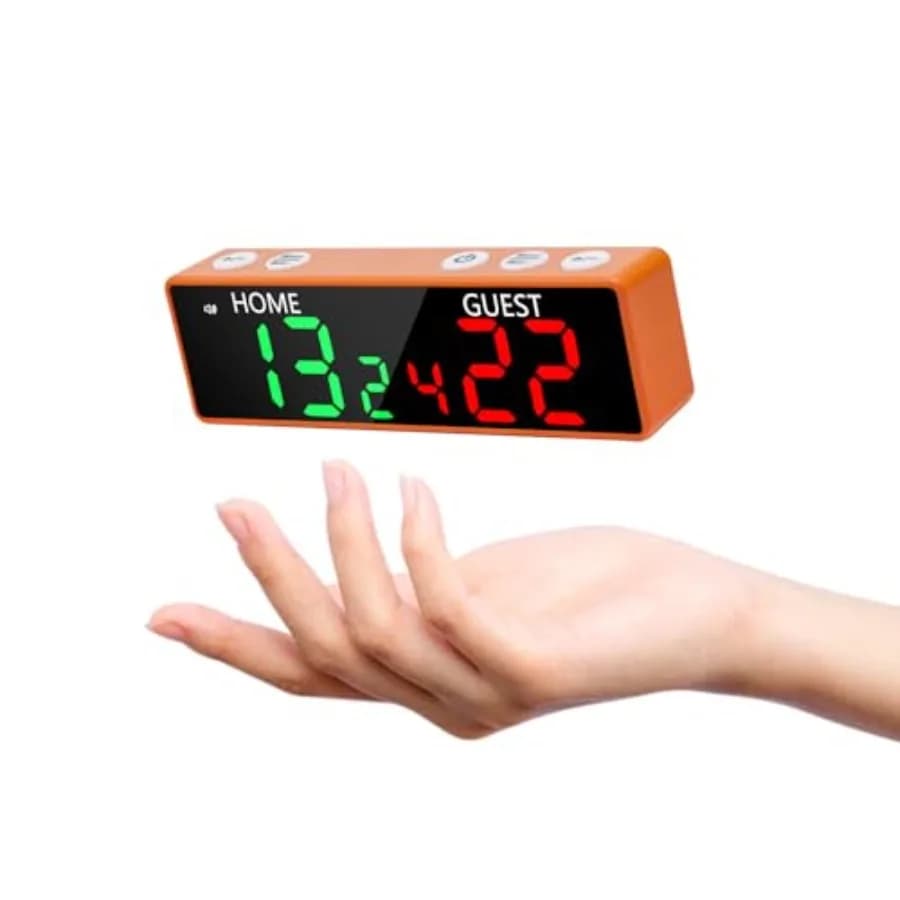 Digital Wireless Portable Battery Display Board with Acoustic Signal for Table Games, Ideal for Ping Pong, Cornhole, Basket, Vol