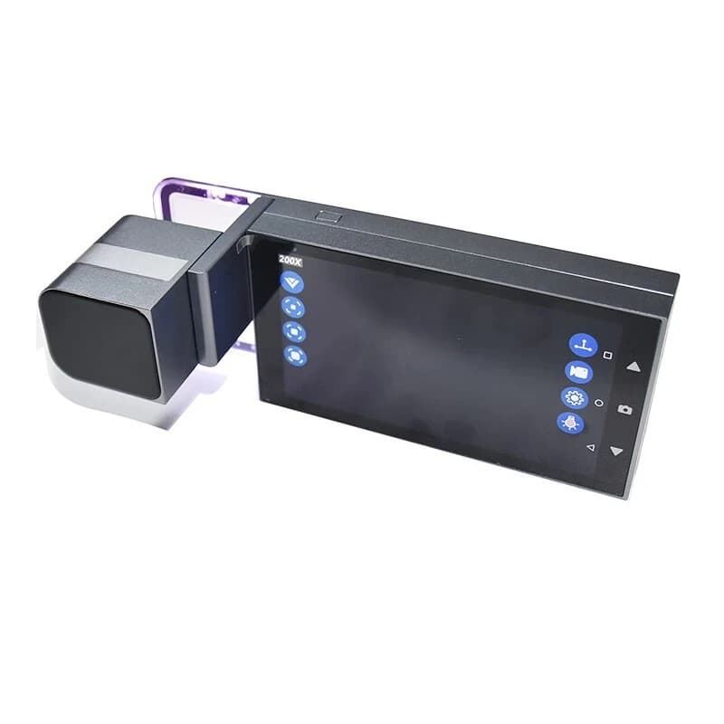 Microscopio digitale portatile ad alta definizione con schermo, banconote con francobolli, display per identificazione artistica, messa a fuoco automatica del microscopio