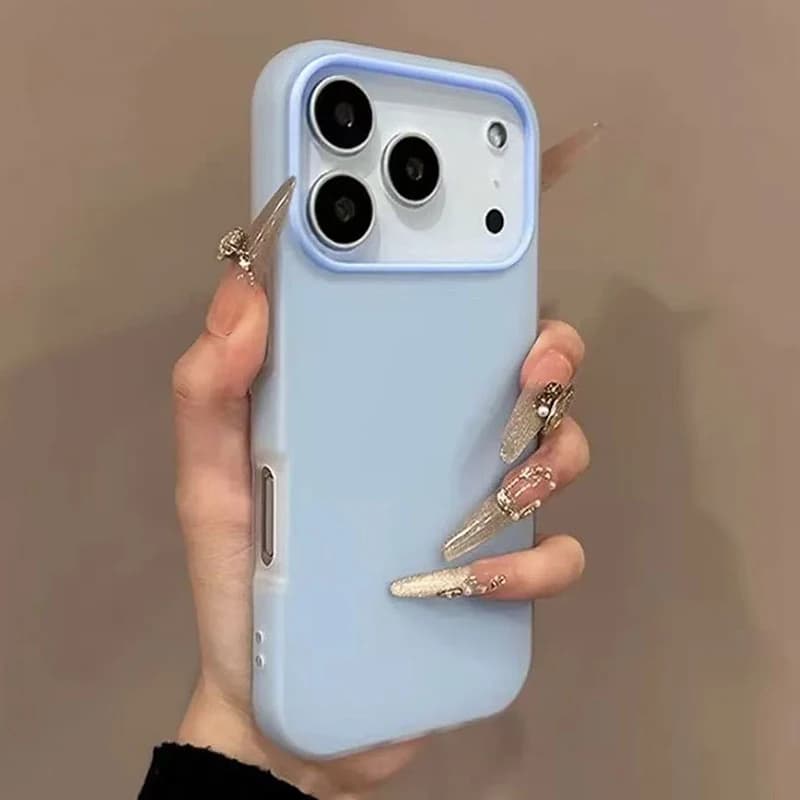 Custodia per telefono opaca 2 in 1 di colore della caramella di lusso per iPhone 17 Pro Max 16 15 14 13 12 11 Pro Max Plus Cover posteriore per paraurti antiurto Air