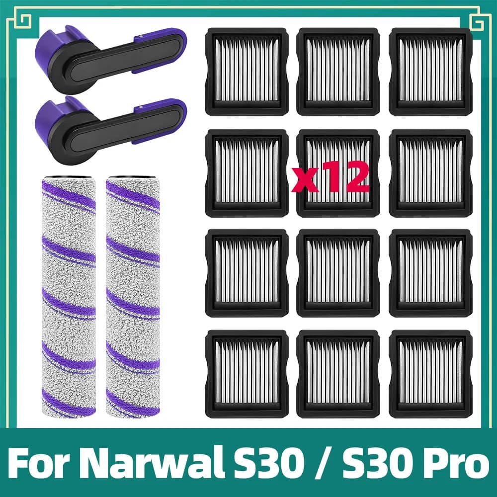 Compatible For Narwal S30 / S30 Pro Vacuum Spare Parts Roller Brush HEPA Filter Accessories