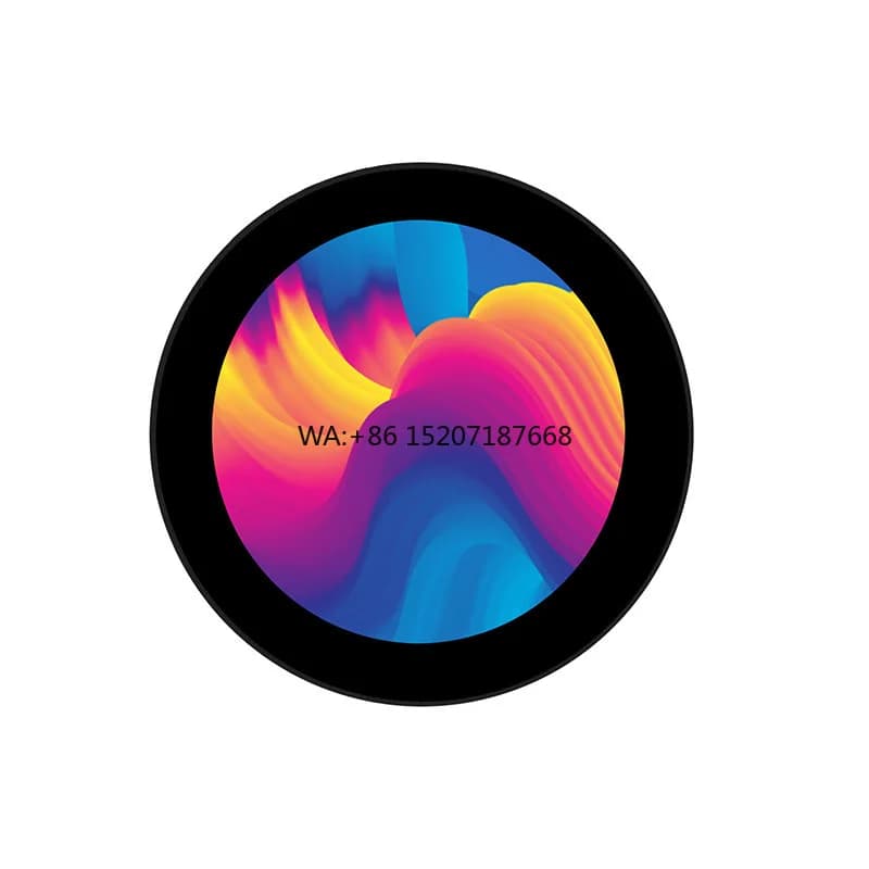 Capacitive touch screen with 3.4 inch HD-M1 circular display with 10 point round LCD display panel with 800x800 Raspberry Pi resolution