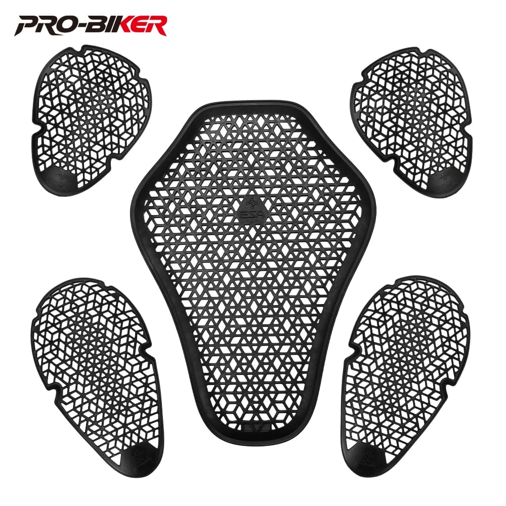 CE Certified Universal Built-In Protective Gear Motorcycle Jacket Insert Back Protector Motocross Shoulder Elbow Knee Pads